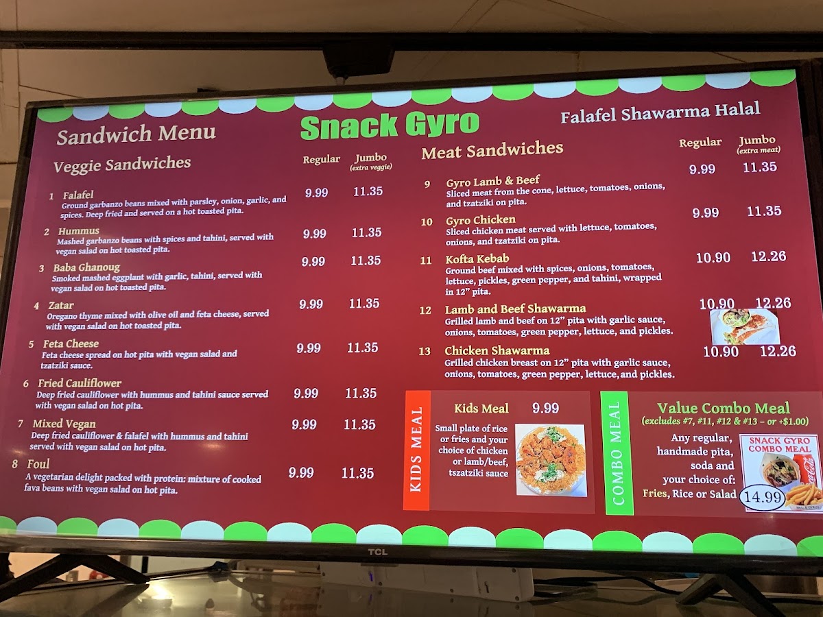 Snack Gyro Menu - Image 4