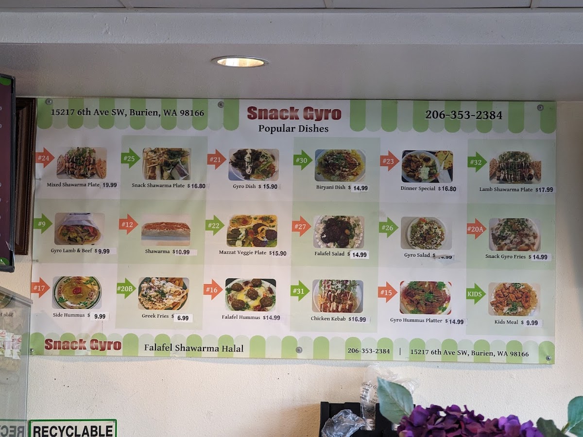 Snack Gyro Menu - Image 5